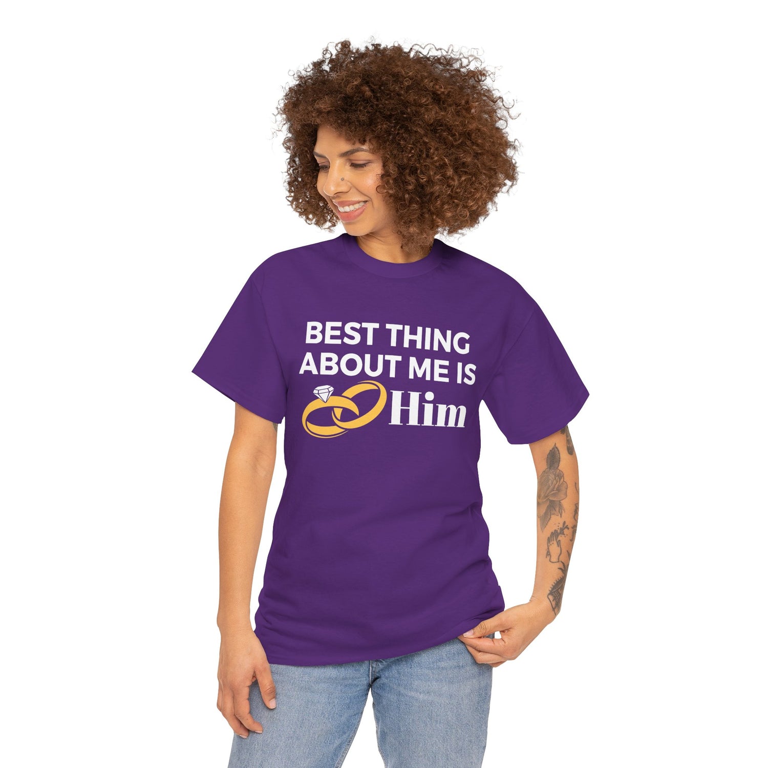 Best Thing About Me Is Him Unisex Tee