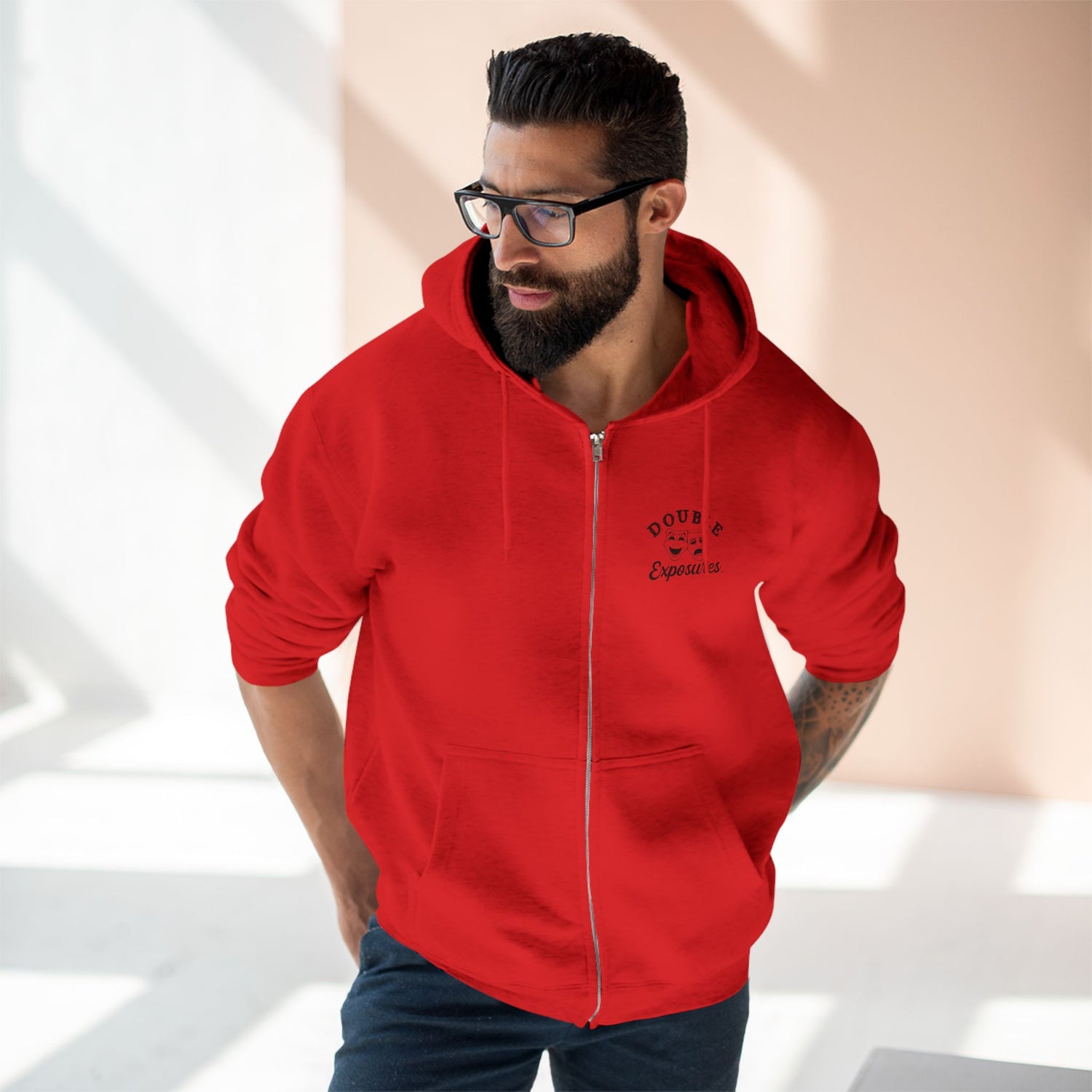 DE Unisex Zip Hoodie