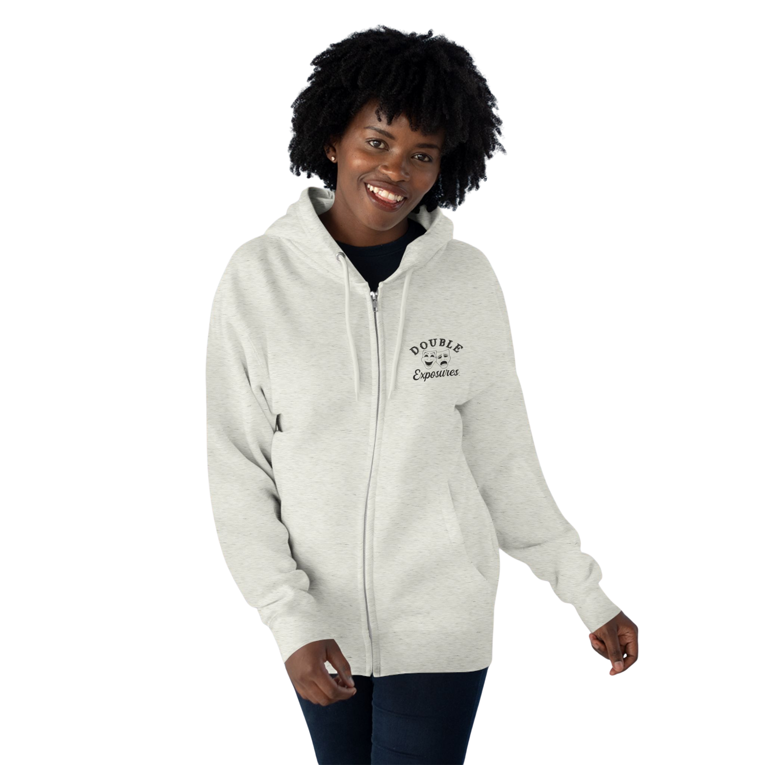 DE Unisex Zip Hoodie